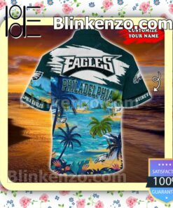 Philadelphia Eagles The Beach Personalized Men Summer Shirt b
