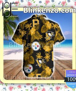 Pittsburgh Sport Teams Summer Aloha Shirts a