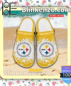 Pittsburgh Steelers Logo Crocs Sandals a