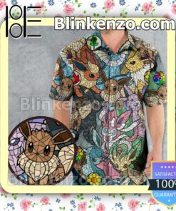 Pokemon In Stained Glass Beach Shirts a