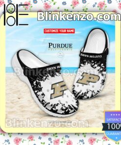 Purdue University - Purdue Polytechnic Logo Crocs Sandals