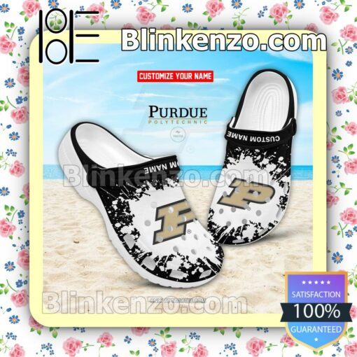 Purdue University - Purdue Polytechnic Logo Crocs Sandals