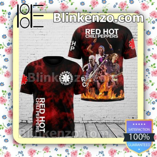 Red Hot Chili Peppers Red Abstract Jacket Polo Shirt