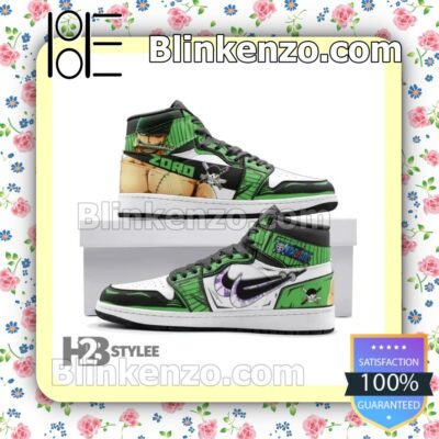 Real Roronoa Zoro Samurai One Piece Men High Top