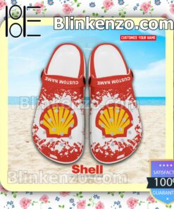 Royal Dutch Shell Logo Crocs Sandals a