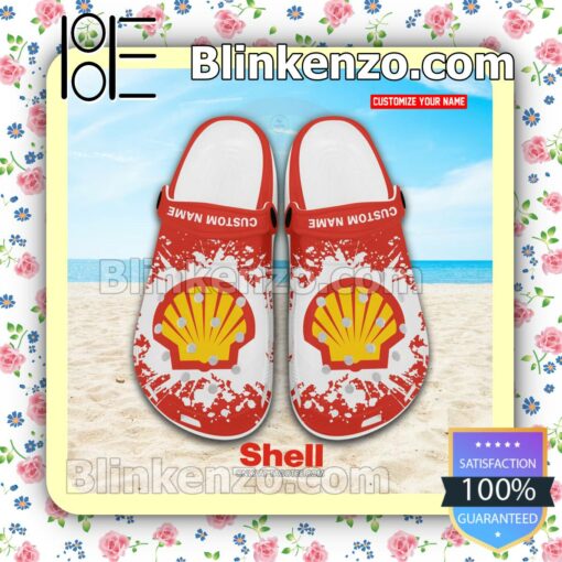 Royal Dutch Shell Logo Crocs Sandals a