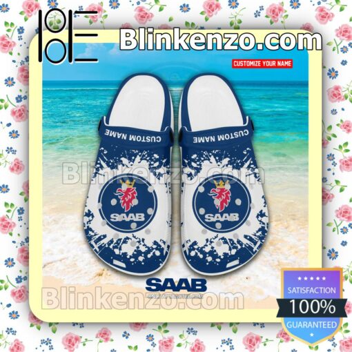 Saab Logo Crocs Sandals a