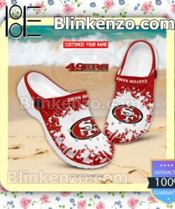 San Francisco 49ers Logo Crocs Sandals