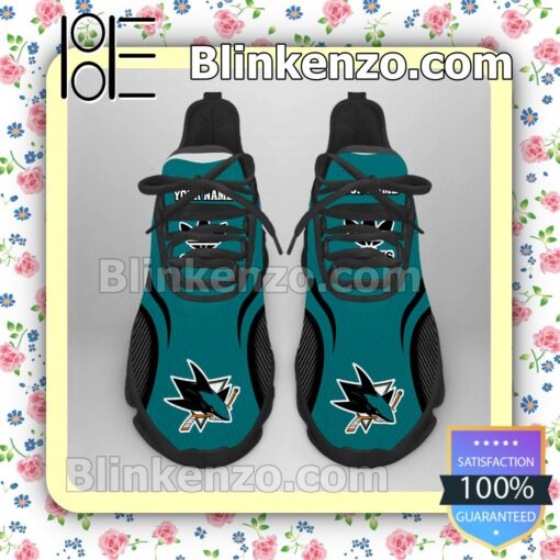 3D San Jose Sharks Adidas Sports Shoes