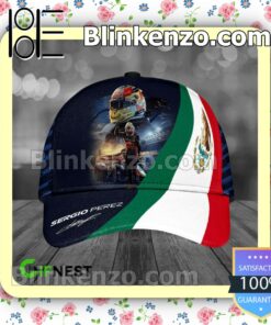 Sergio Perez Signature Mexico Flag Adjustable Hats