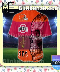 Excellent Skull Cleveland Sports Hip Hop Jerseys