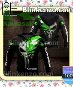 Skull Kawasaki Motorcycles Pullover Jacket