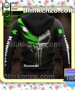 Skull Kawasaki Motorcycles Pullover Jacket a