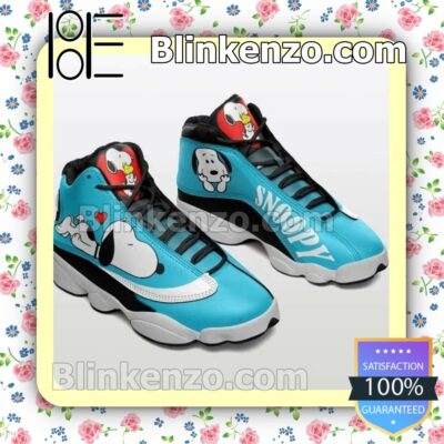 Snoopy Blue Nike Running Sneakers