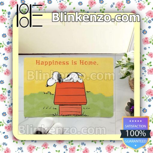 Popular Snoopy Happiness Is Home Fan Entryway Mats