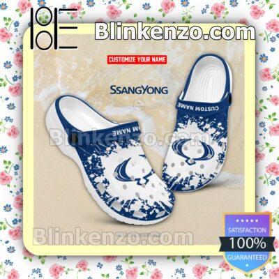 SsangYong Logo Crocs Sandals