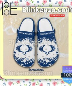 SsangYong Logo Crocs Sandals a