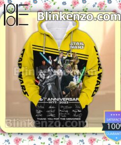 Star Wars 46th Anniversary 1977-2023 Thank You For The Memories Jacket Polo Shirt y