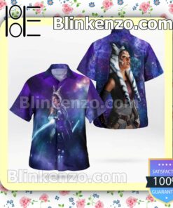 Star Wars Ahsoka Tano Purple Galaxy Summer Shirt