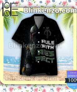 Hot Star Wars Boba Fett Rule With Respect Summer Shirt