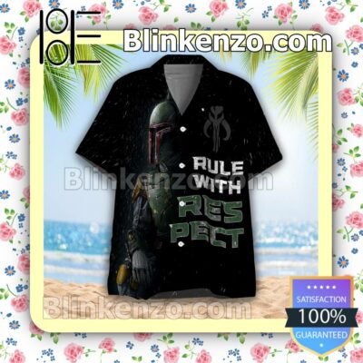 Hot Star Wars Boba Fett Rule With Respect Summer Shirt