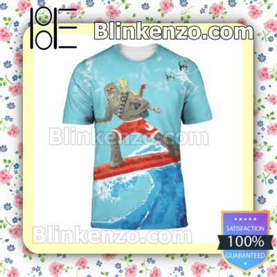 Only For Fan Star Wars Characters On The Beach Short Sleeve Shirt
