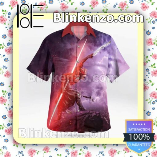 Great Quality Star Wars Darth Maul Galaxy Summer Shirt