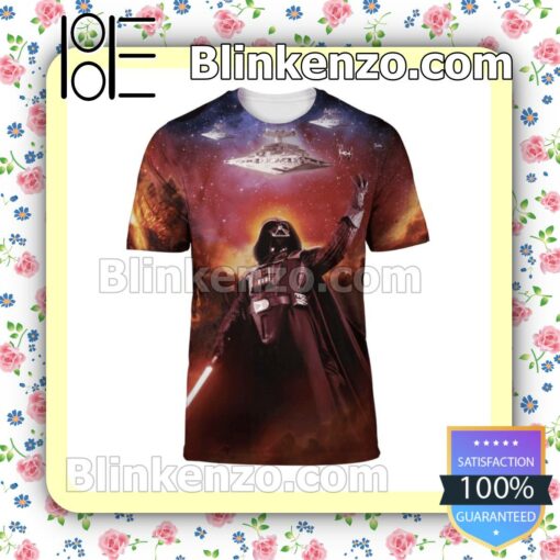 Beautiful Star Wars Darth Vader Power Short Sleeve Shirt