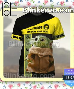 Star Wars I'm Not Short I'm Baby Yoda Size Jacket Polo Shirt x