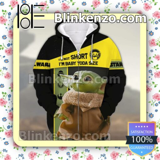 Star Wars I'm Not Short I'm Baby Yoda Size Jacket Polo Shirt y