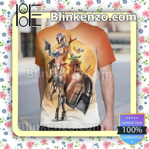 Awesome Star Wars Mandalorian Naughty Short Sleeve Shirt