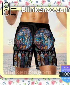 Unique Star Wars Stained Glass Swim Trunks