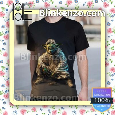 Print On Demand Star Wars Swag Yoda Short Sleeve Shirt