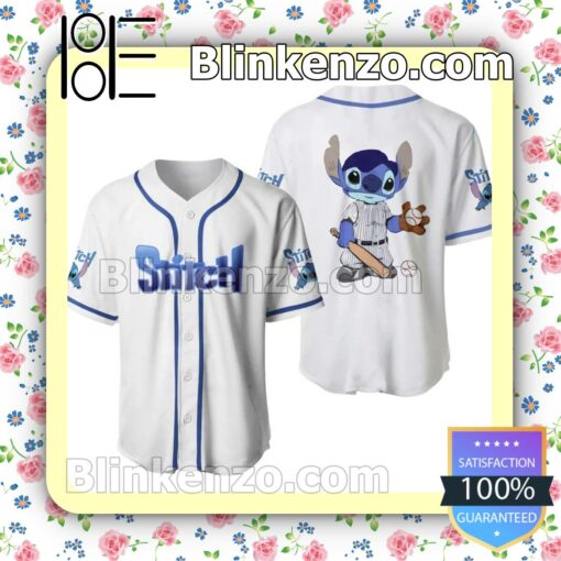 Stitch White Player Hip Hop Jerseys