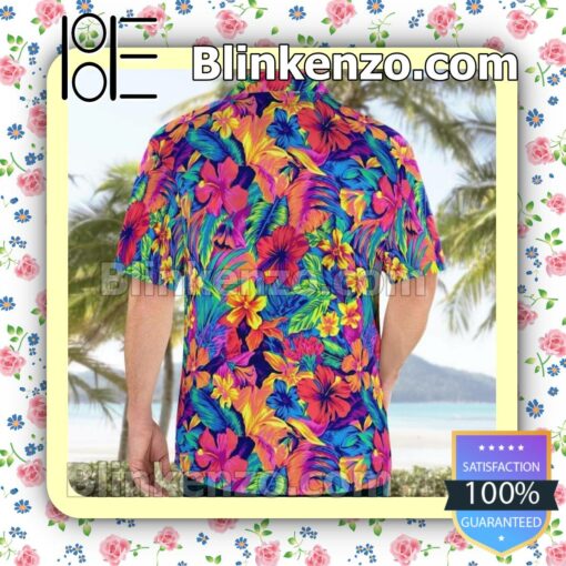Best Shop Tahitian Floral Spandex Swim Trunks