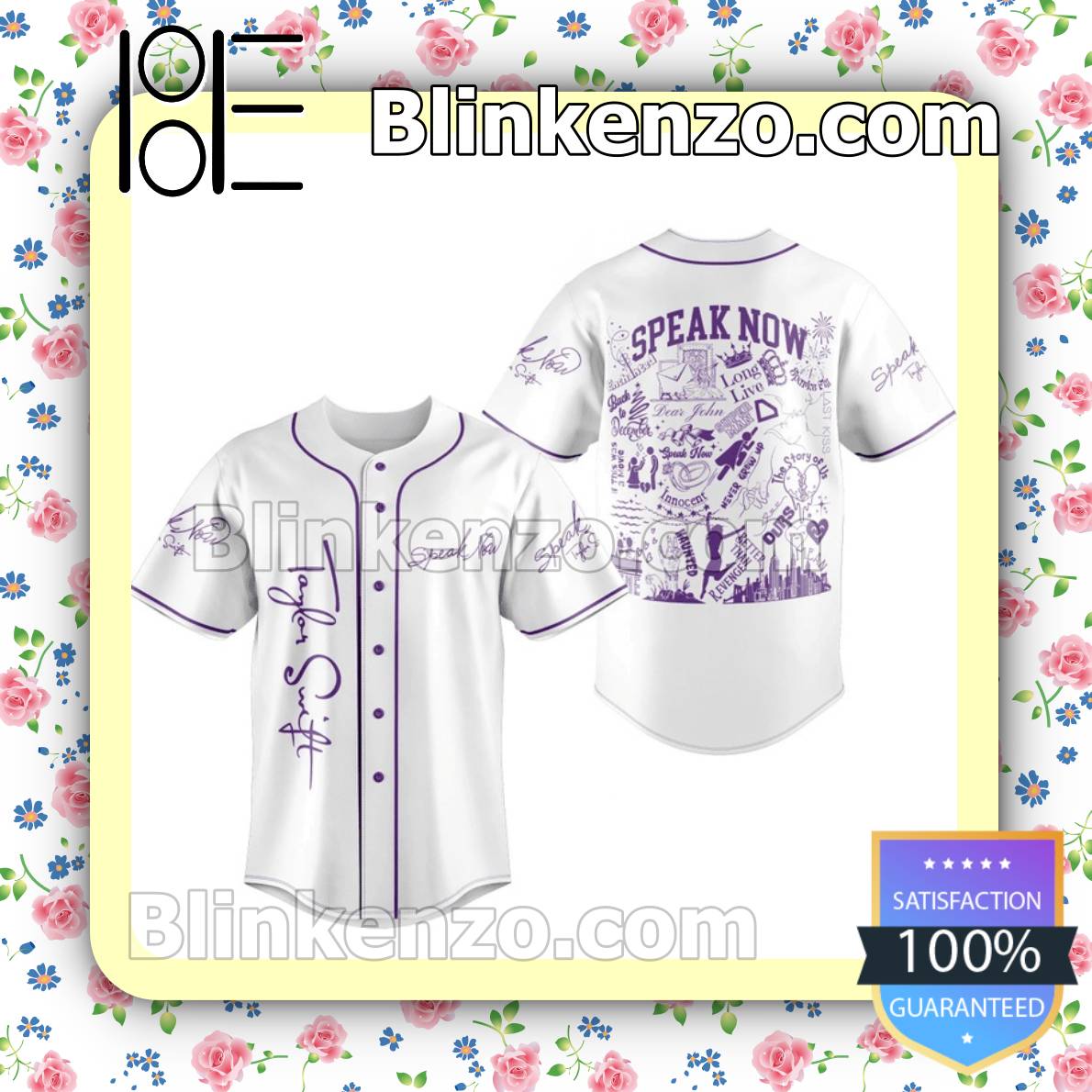 Taylor Swift Speak Now Album Baseball Jersey - Tagotee