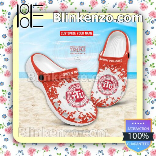 Tennessee Temple University Personalized Crocs Sandals