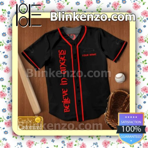 Discount The Crow Believe In Angels Personalized Hip Hop Jerseys