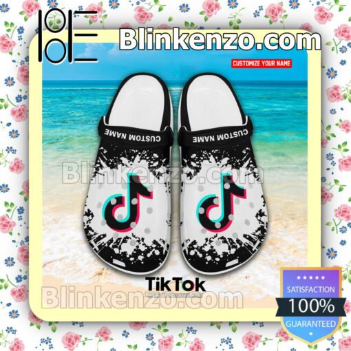 TikTok Logo Crocs Sandals a