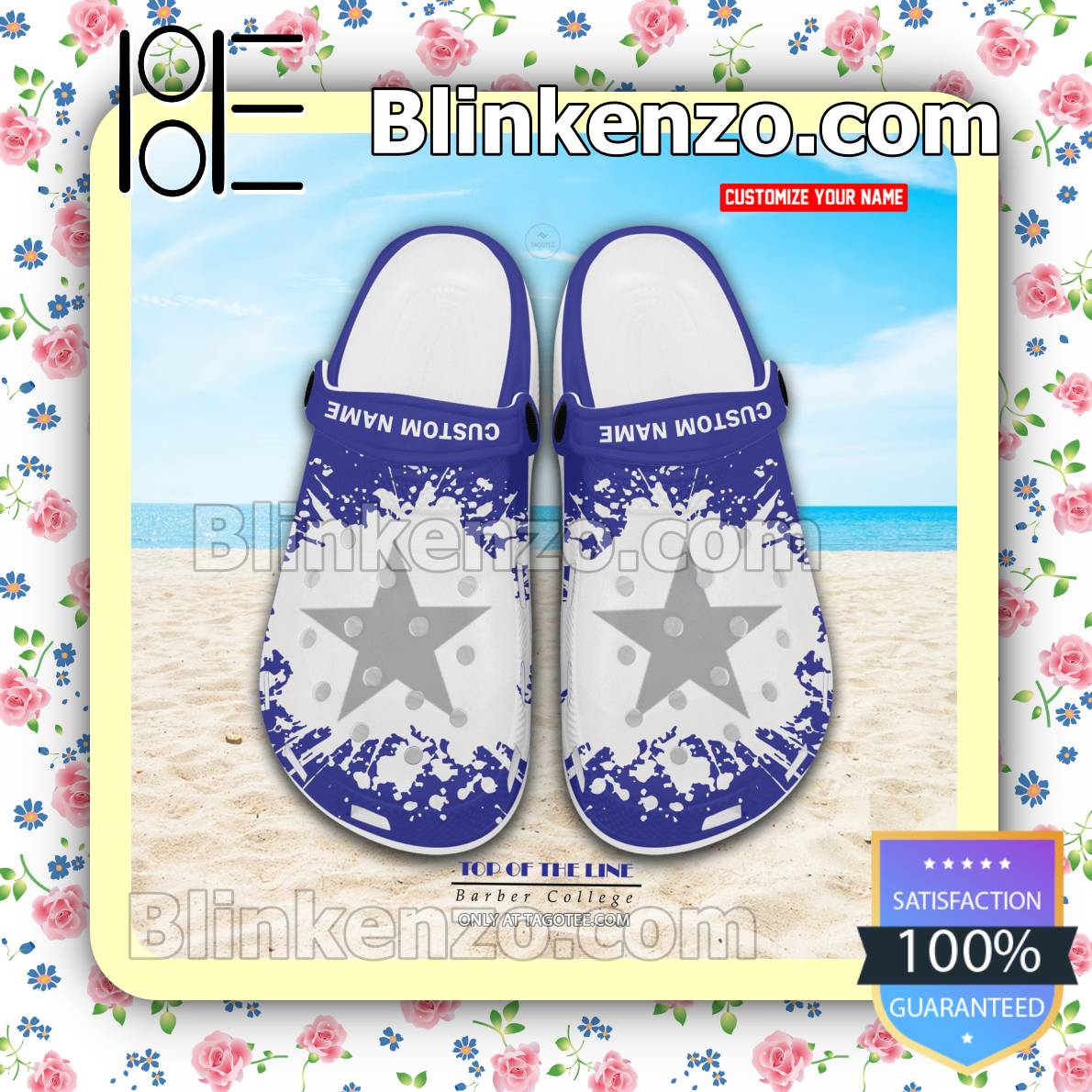 Top of the Line Barber College Personalized Crocs Sandals - Blinkenzo