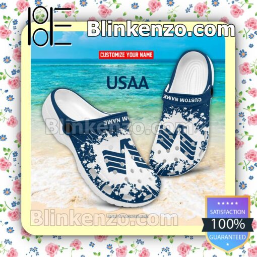 USAA Logo Crocs Sandals