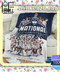 Uconn Huskies 2023 NCAA Basketball 5th Quilted Blanket