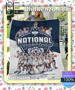Ships From USA Uconn Huskies 2023 NCAA Basketball 5th Quilted Blanket