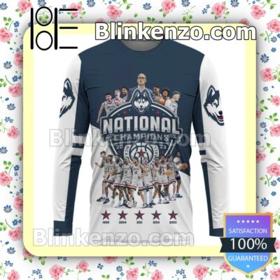 Rating Uconn Huskies Champions 2023 Basketball 5th National Title Jacket Polo Shirt