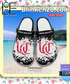 University of Cincinnati Personalized Crocs Sandals a