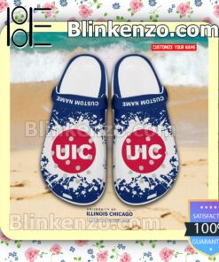 University of Illinois Chicago Personalized Crocs Sandals a