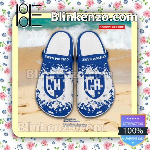 University of New Hampshire School of Law Logo Crocs Sandals a