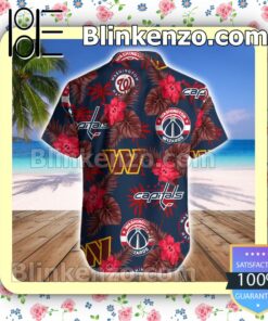 Washington D.C  Sport Teams Summer Aloha Shirts a