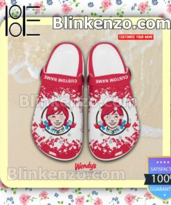 Wendy's Logo Crocs Sandals a