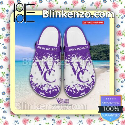 Western Carolina University Logo Crocs Sandals a